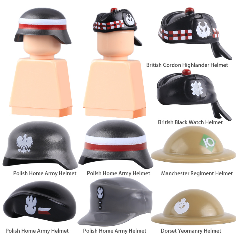 MOC WW2 Military Polish Cap Bu - огляд і ціна Lego Minifigure Holder