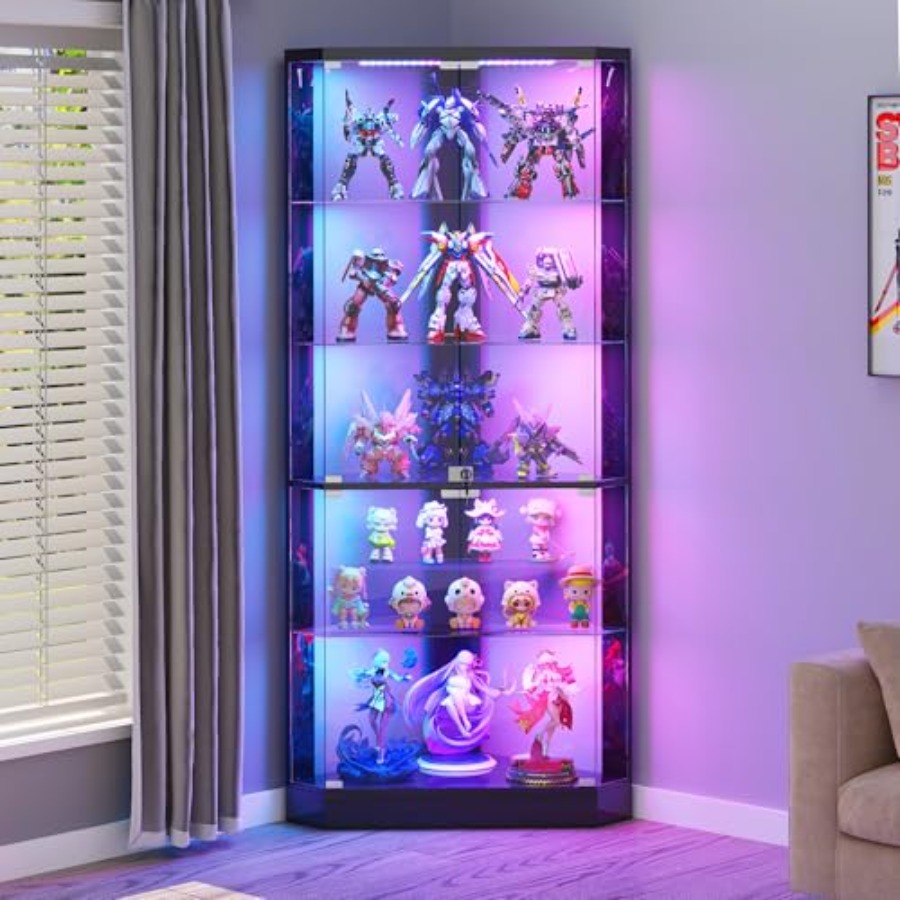 Corner Display Case with RGB L - огляд і ціна Display Case Acrylic