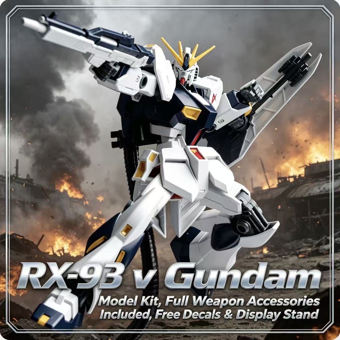 93HG 1/144 ENTRY GRADE RX-93 V - огляд і ціна Bandai Model Gundam Hg