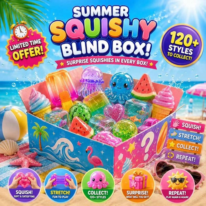 120+ Pieces Assorted Squishy F - огляд і ціна Mystery Box Blind Bag